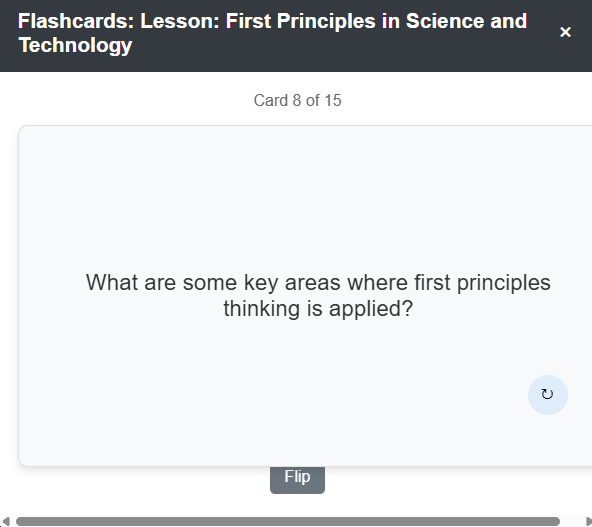 Flashcards Interface
